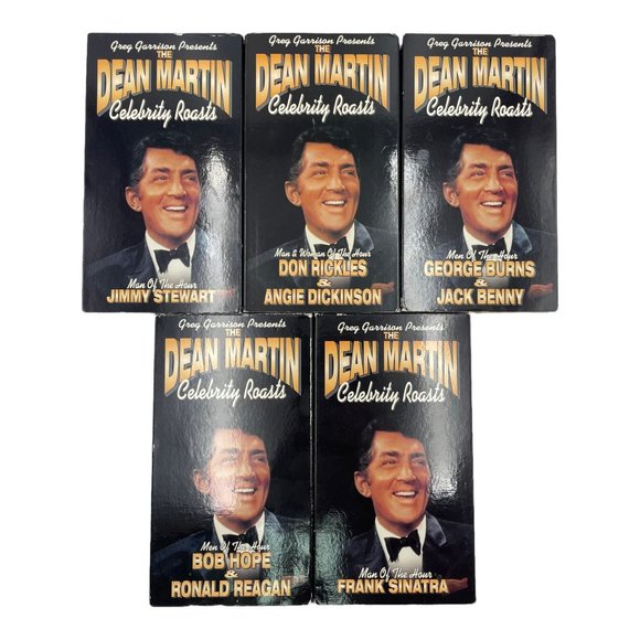 Dean Martin Celebrity Roasts VHS Lot of 5 Ronald Reagan Bob Hope Frank Sinatra + - Picture 1 of 11